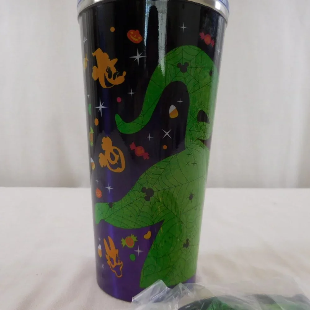 Disney Parks 2022  Oogie Boogie Stainless Steel Tumbler with Sealed Lanyard Hold